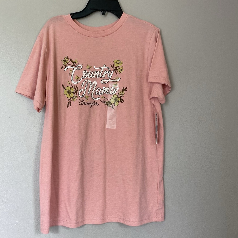 Wrangler Women's Size M Floral Country Mama Graphic T-Shirt